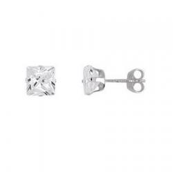 Cercei din argint 925 cu zirconii 6 mm [0]
